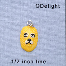 7621 - Lion Face - Resin Charm (12 per package)