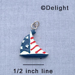 7625 - Sailboat Use - Resin Charm (12 per package)