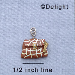 7650 - Purse Giraffe Print - Resin Charm (12 per package)