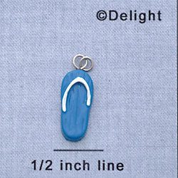 7658 - Flop Bright Blue - Resin Charm (12 per package)