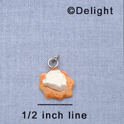 7680 - Cheese Round Cracker - Resin Charm (12 per package)