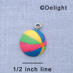 7682 tlf - Beach Ball Hot - Resin Charm (12 per package)