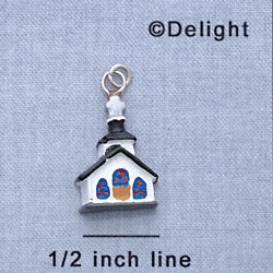 7699 - Church - Resin Charm (12 per package)