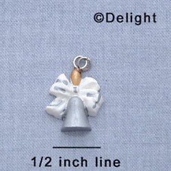 7700 - Bell Bow - Resin Charm (12 per package)