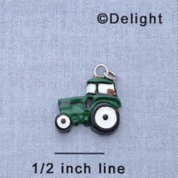 7723 - Tractor Green - Resin Charm (12 per package)