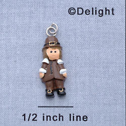 7735 tlf - Pilgrim Boy - Resin Charm (12 per package)