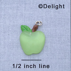 7739 tlf - Translucent Green Apple - Resin Charm  (12 per package)