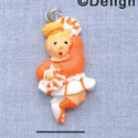 7010 - Cheerleader Orange - Resin Charm (12 per package)