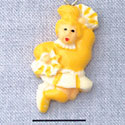 7014 - Cheerleader Yellow - Resin Charm (12 per package)