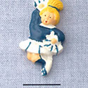 7016 - Cheerleader Blue - Resin Charm (12 per package)