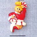 7017 - Cheerleader Red - Resin Charm (12 per package)