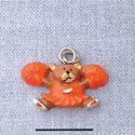 7018 - Cheerleader Bear Orange - Resin Charm (12 per package)