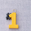 7030 - #1 Yellow - Resin Charm (12 per package)