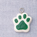 7044 tlf - Paw Green - Resin Charm (12 per package)