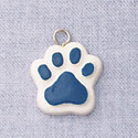 7048 - Paw Blue - Resin Charm (12 per package)