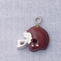 7051 - Football Helmet Maroon - Resin Charm (12 per package)