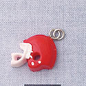 7057 - Football Helmet Red - Resin Charm (12 per package)