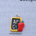 7100 - Slate Abs Apple Yellow - Resin Charm (12 per package)