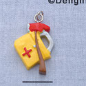 7133 - Fire Collage Ax 1St Aid - Resin Charm (12 per package)
