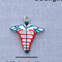 7136 - Caduceus - Medical Sign - Resin Charm (12 per package)