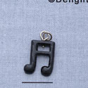 7146 - Musical Notes Black & White - Resin Charm (12 per package)