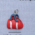 7150 - Gym Bag Red - Resin Charm (12 per package)