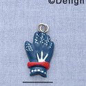 7154 - Golf Glove Blue - Resin Charm (12 per package)