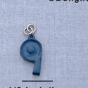 7163 - Whistle Blue - Resin Charm (12 per package)