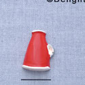 7174 - Megaphone Red - Resin Charm (12 per package)