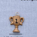 7177 - Trophy 1St Place Gold - Resin Charm (12 per package)