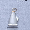 7183* - Megaphone Silver - Resin Charm (12 per package)