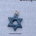 7214 - Star Of David Hole - Resin Charm (12 per package)