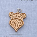 7216 - Police Badge - Resin Charm (12 per package)