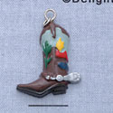 7254 - Boot Fancy Cactus - Resin Charm (12 per package)