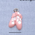 7277 - Ballet Shoes Pink - Resin Charm (12 per package)