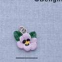 7292 - Flower Purple Pastel - Resin Charm (12 per package)