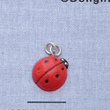 7296 - Ladybug Red - Resin Charm (12 per package)