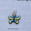 7303 - Butterfly Monarch Yellow - Resin Charm (12 per package)