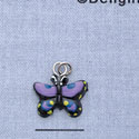 7304 - Butterfly Monarch Purple - Resin Charm (12 per package)