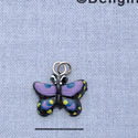 7304 - Butterfly Monarch Purple - Resin Charm (12 per package)