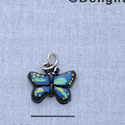 7305 - Butterfly Monarch Blue - Resin Charm (12 per package)