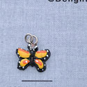 7306 - Butterfly Monarch Orange - Resin Charm (12 per package)