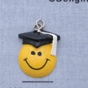 7312 - Smiley Face Graduate - Resin Charm (12 per package)