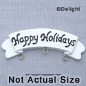 7344 - Banner Happy Holiday - Resin Charm Holder (12 per package)