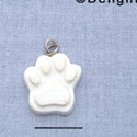 7350 - Paw White - Resin Charm (12 per package)