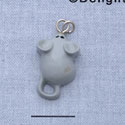 7369 - Mouse Grey - Resin Charm (12 per package)