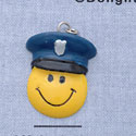 7372 - Smiley Face Policeman - Resin Charm (12 per package)