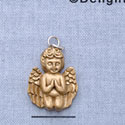 7393 - Angel Praying Gold - Resin Charm (12 per package)