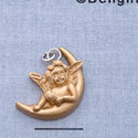 7394 - Angel Moon Gold - Resin Charm (12 per package)