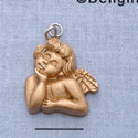 7395 - Angel Thinking Gold - Resin Charm (12 per package)